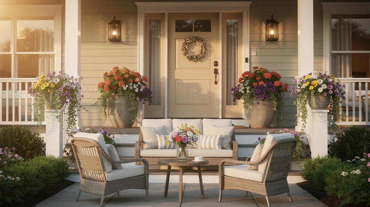 Front Porch Container Design Ideas: Best Sizes, Plants & Seasonal Tips