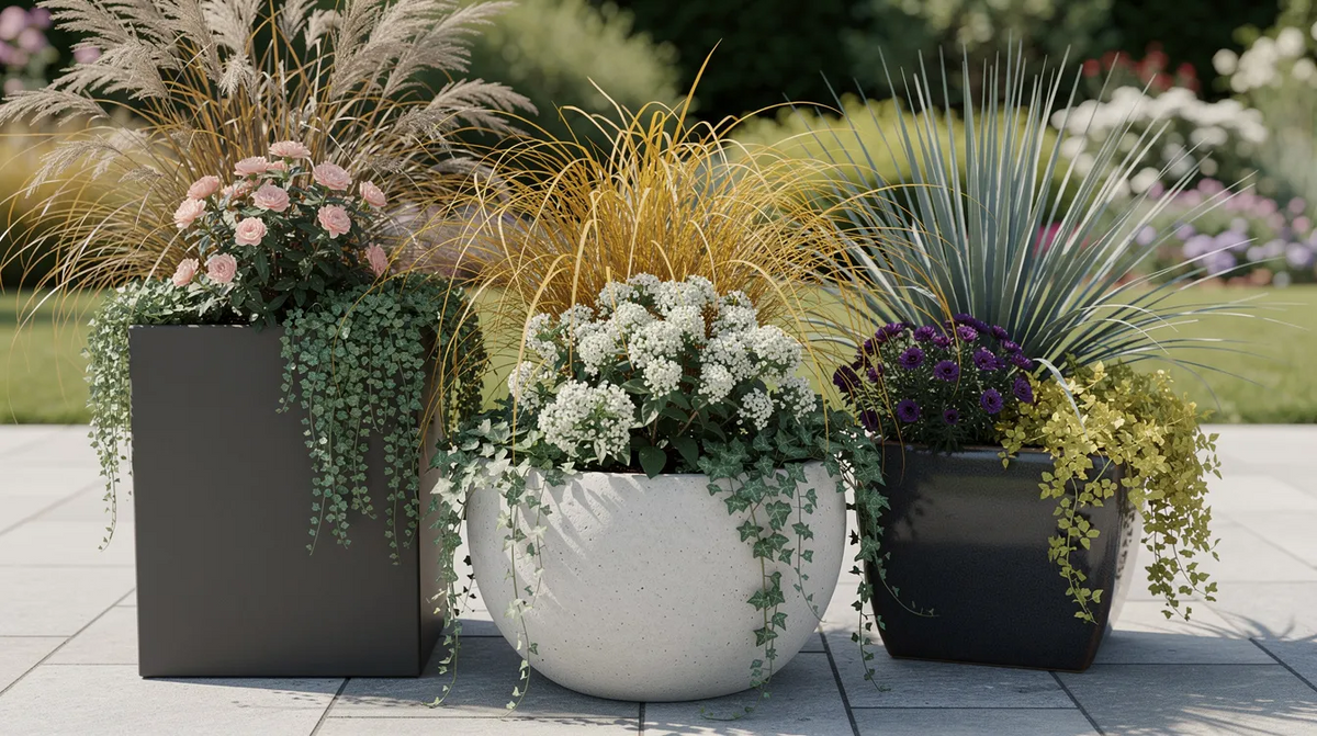 Best Large Planters for Perennial Flowers & Shrubs