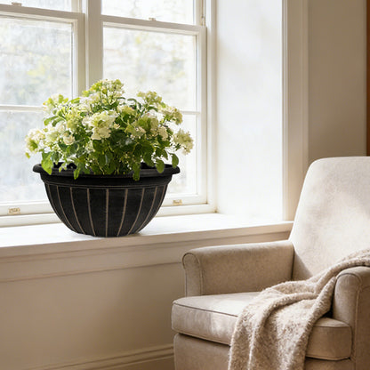 Solum Vitae 12-in 30# Fon Round Textured Pots for Plants Clean Shots for Full Scene,Premium Plant Pots for Gardening