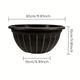Solum Vitae 12-in 30# Fon Round Textured Pots for Plants Size Display for Home Garden,Premium Plant Pots for Gardening