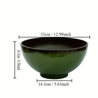 Solum Vitae 13-in 33# Lux Round Textured Indoor Planters Size Displayfor Full Scene,Premium Indoor Planters for Gardening