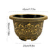 Solum Vitae 17-in 45# Terra-F Round Textured Outdoor Flower Pots Size Display for Empty Pot,Premium Outdoor Planters for Gardening