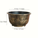 Solum Vitae 17-in 45# Terra-D Round Textured Patio Planters Size Display for Empty Pot,Premium Outdoor Planters for Gardening
