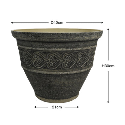 2PCS 16-in Fon Heart Indoor Outdoor Planters